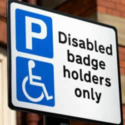 Disability parking permit holders image