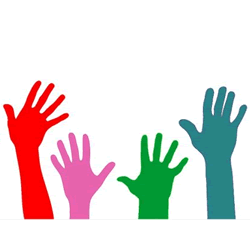 Image of volunteer hands