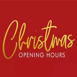 Image of christmas opening hours