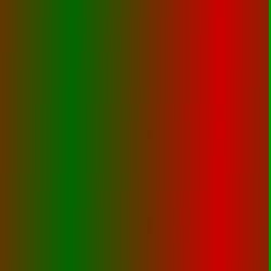 Gradient from green to red