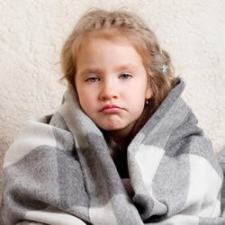 Photo of unwell child